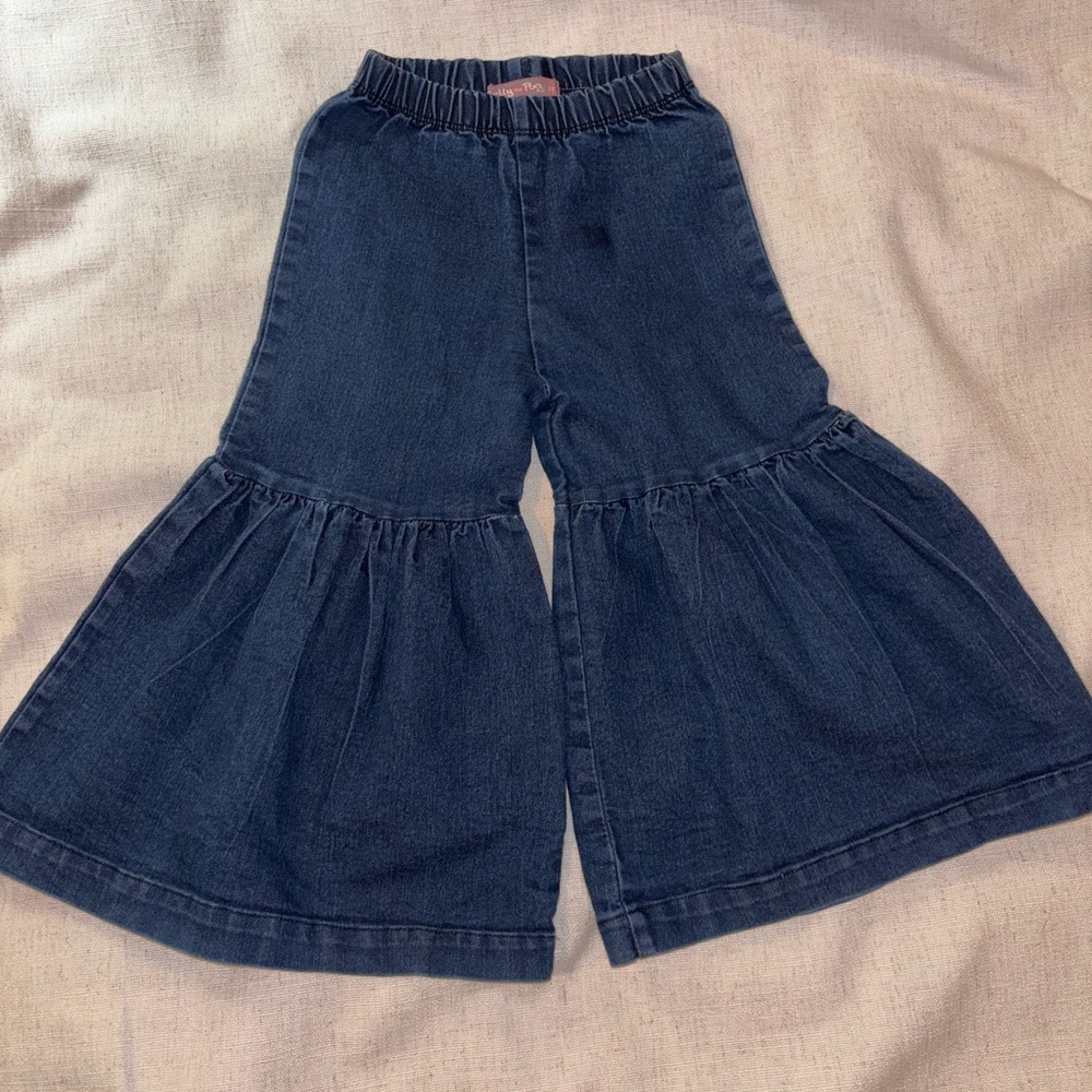 Jelly The Pug Blue Flared Jeans for Kids